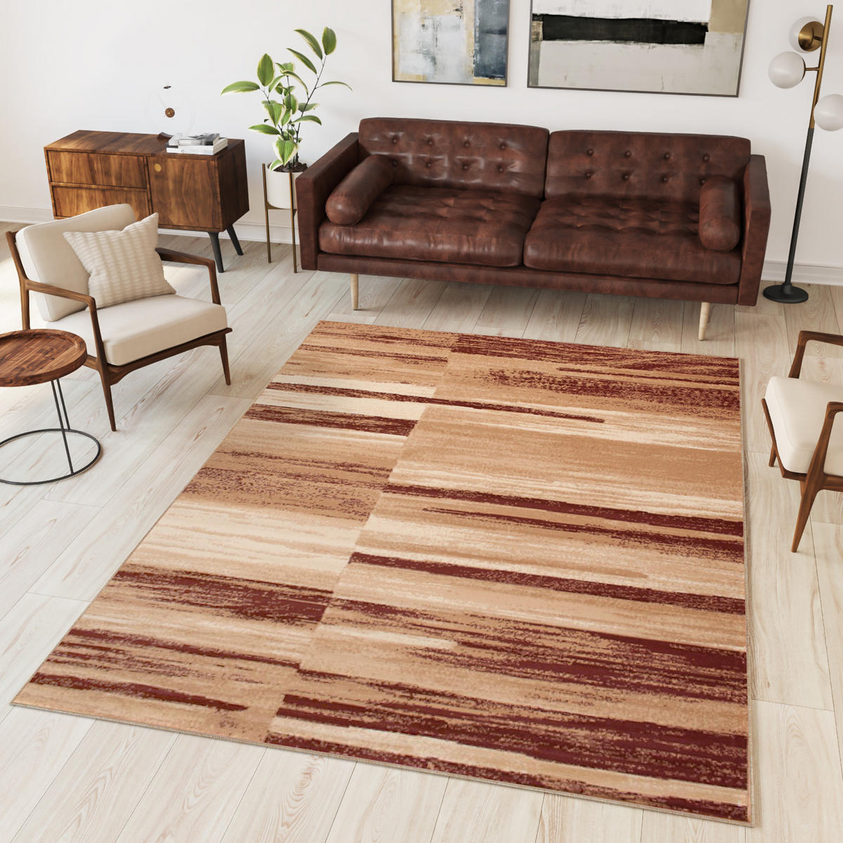 TEPPICH DREAM Braun 80/150 cm - Braun, Textil (80/150cm) - Tapiso