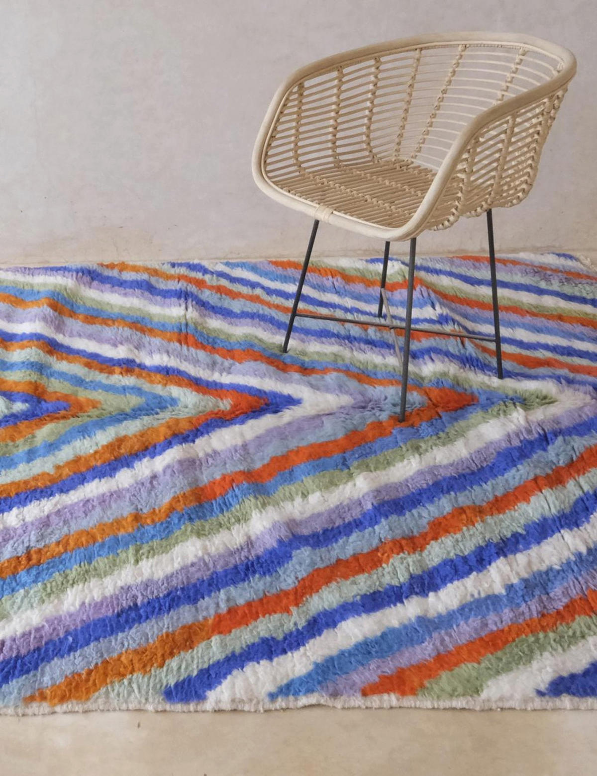 BERBERTEPPICH marokkanisch modern und bunt 200x 300 cm - Multicolor, Naturmaterialien (200/300cm) - AFK Living