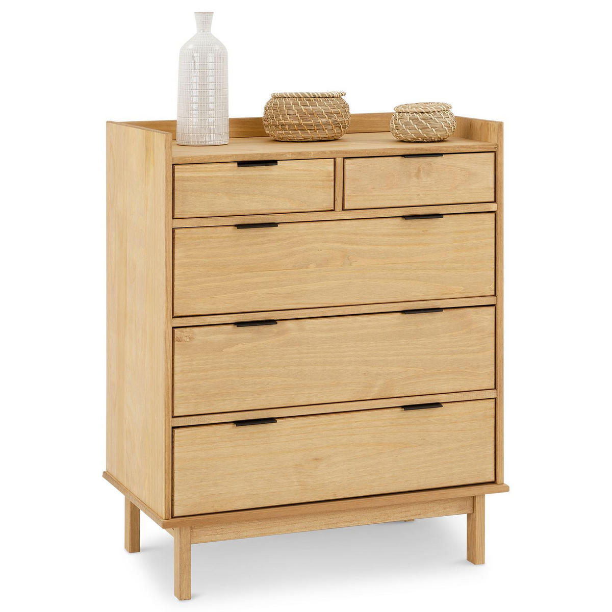 KOMMODE TEPERA braun - Braun, Holz (75/92/46cm) - IDIMEX