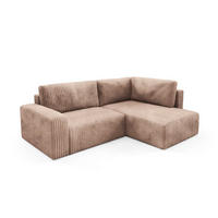 ECKSOFA Angela 4 Sitzplätze Hellbraun - Braun, Holz (245/182cm) - Petits-meubles