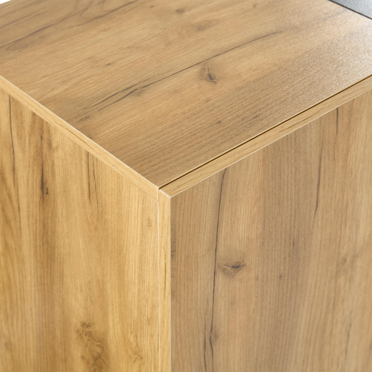 SIDEBOARD in Braun Buffetschrank mit 3 Schubladen für Esszimmer und Wohnzimmer, B140/T40/H80cm - Schwarz/Braun, Glas/Holzwerkstoff (140/80/40cm) - STILVORA