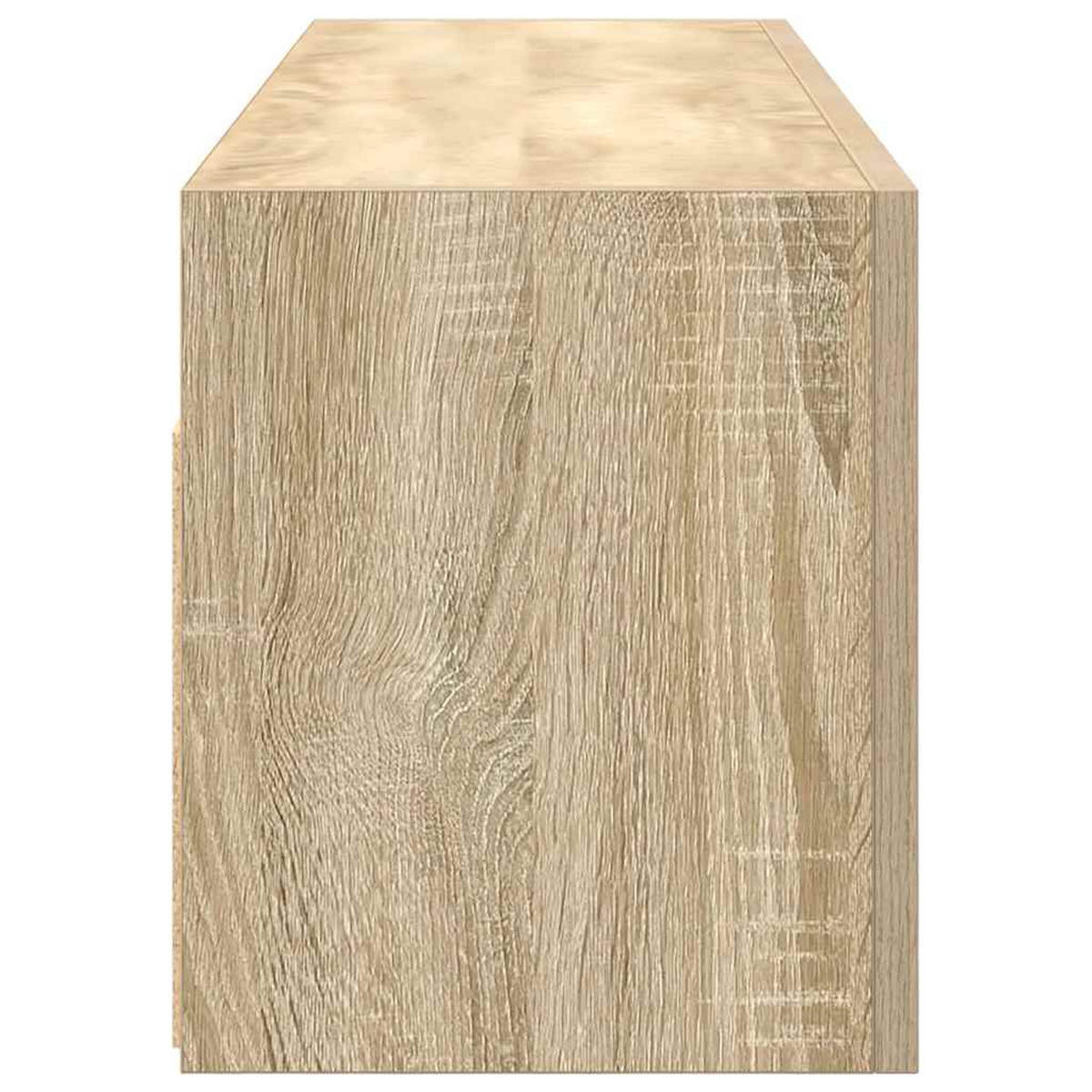 BAD-WANDSCHRANK Sonoma-Eiche 100/25/30 Cm Holzwerkstoff - Hellbraun, Holzwerkstoff (25/30/100cm) - vidaXL