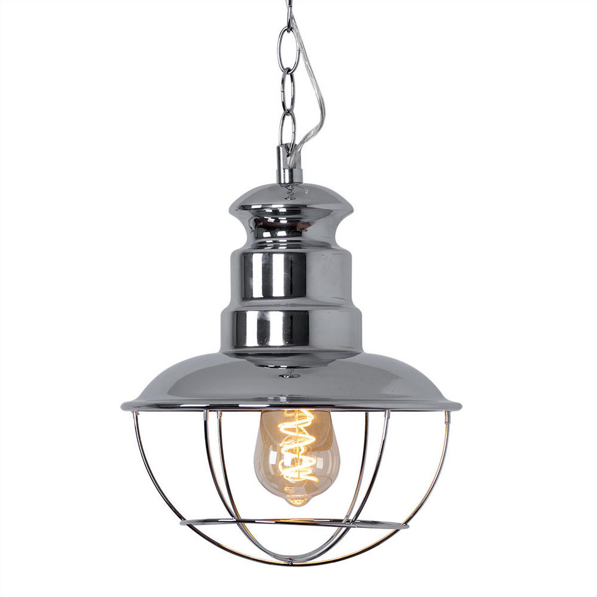PENDELLEUCHTE Martu 22770/15 - Silberfarben, Metall (1/26/95cm) - Brilliant