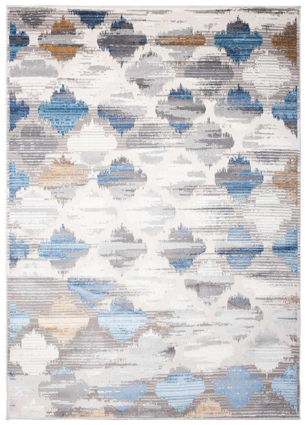 TEPPICH VALLEY Grau Blau 80/150 cm - Blau, Textil (80/150cm) - Tapiso