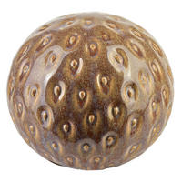 DEKO-KUGEL Saggio Bronze 12/12/11 cm Keramik - Bronzefarben, Keramik (13/13/12cm) - Mondex