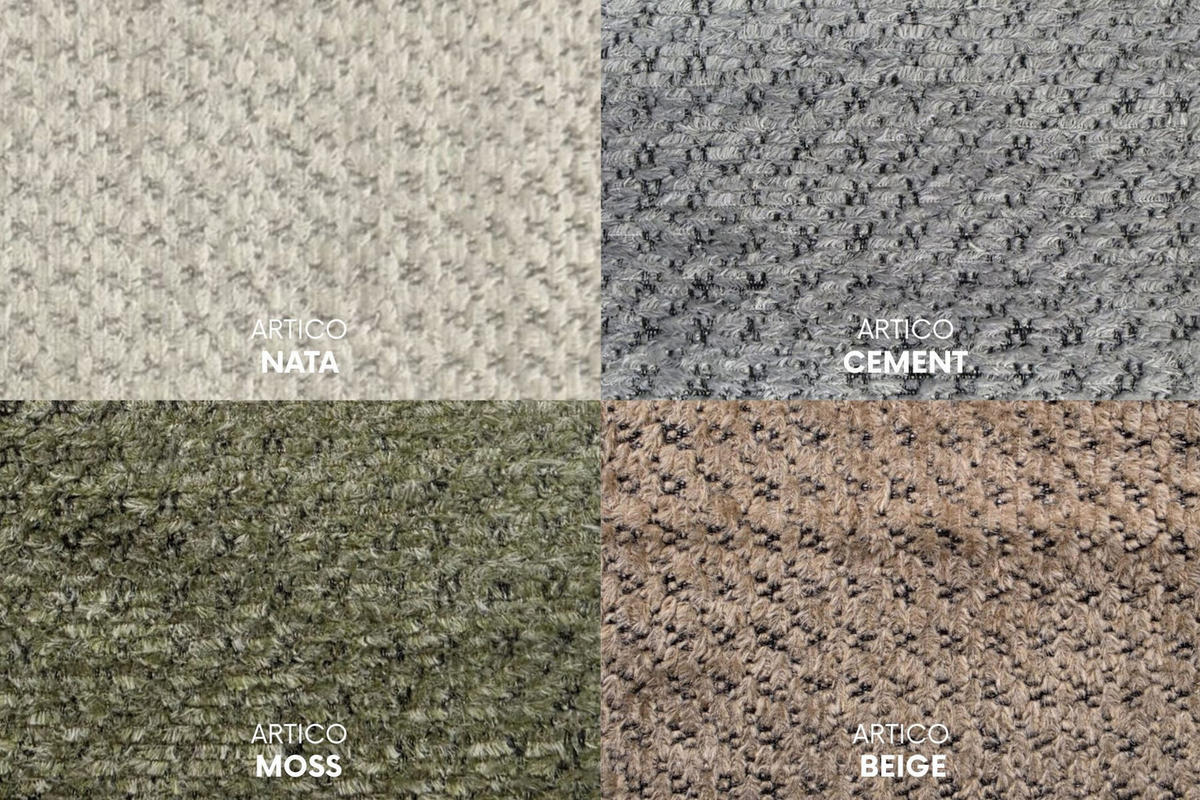 ECKSOFA Mit Schlaffunktion, Ariel XL, Chenille-Stoff, Stoff Artico, Cement, Links - Hellgrau, Holz (280/142cm) - Kaiser Möbel