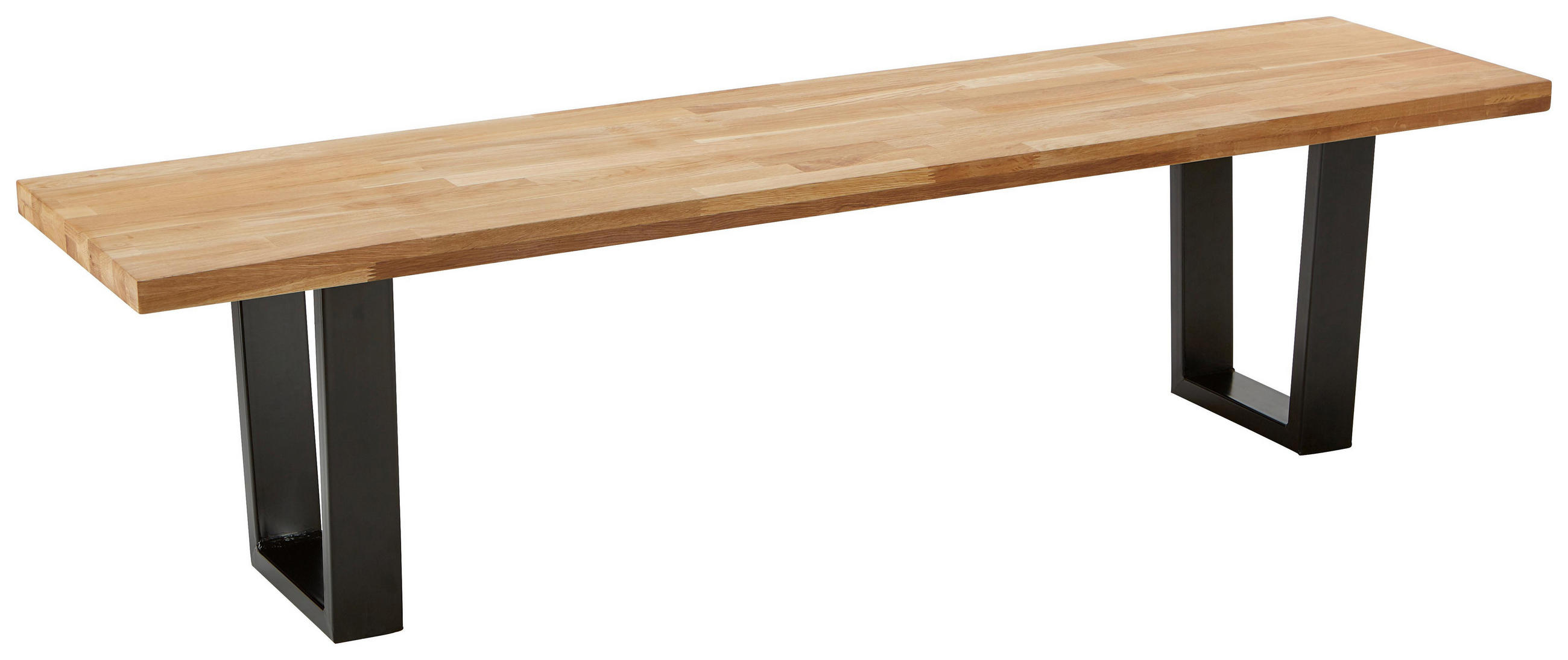 SITZBANK Kayla Echtholz Eiche Massiv - Eichefarben, Holz (175/46/45cm) - Bessagi Home