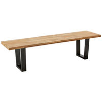 SITZBANK Kayla Echtholz Eiche Massiv - Eichefarben, Holz (175/46/45cm) - Bessagi Home