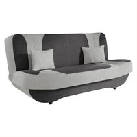 SCHLAFSOFA Pinto - Hellgrau/Schwarz, Holzwerkstoff/Kunststoff (190/94/90cm) - MIRJAN24