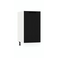 UNTERSCHRANK D40 P/L - KENDRO - Stilvolle Aufbewahrung - Schwarz, Holz/Metall (40/82/52.4cm) - ROYAL24_MARKT
