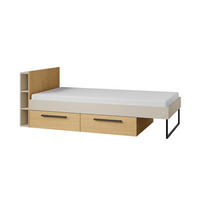 JUGENDBETT LIMA 11 90/200 cm in Kaschmir/Eiche - Kaschmir/Eichefarben, Holzwerkstoff (90/200cm) - Deine Möbel 24