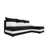 ECKSOFA HEWLET L Rainbow 15+31 Rechts mit Schlaffunktion - Schwarz, Textil (200/140cm) - Bedante