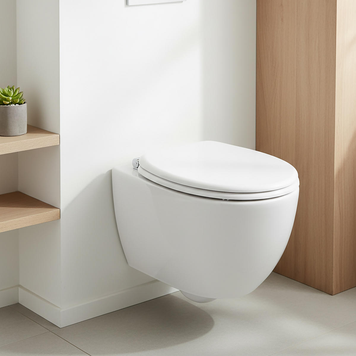 TOILETTENDECKEL - Weiß, Holzwerkstoff/Kunststoff (37.5/5.5/43.5cm) - Relaxdays