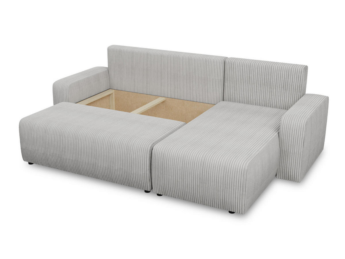 ECKSOFA Roma L - Beige, Holz/Textil (236/150cm) - Sofnet