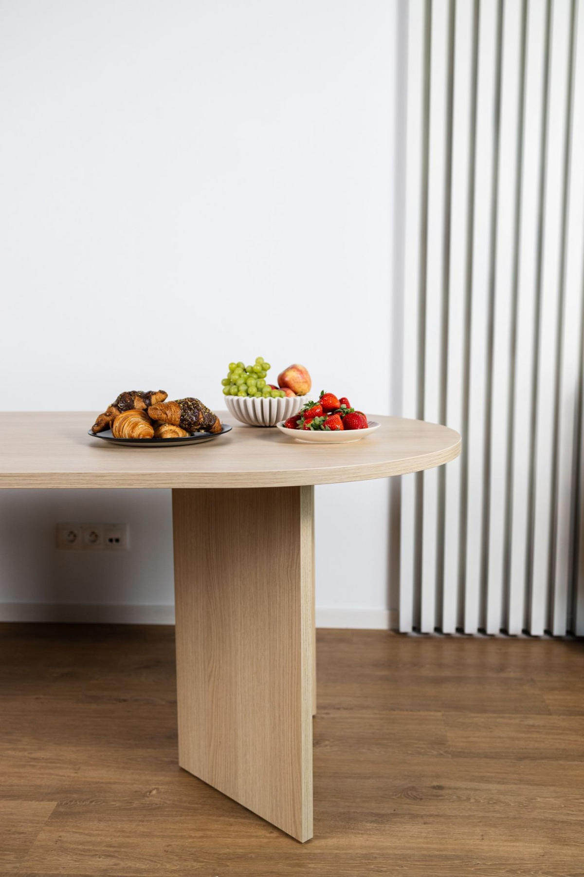 ESSTISCH Ovo Holzoptik Lindberg Eiche 204/90/75 cm - Eichefarben/Beige, Holzwerkstoff (204/90/75cm) - Selsey