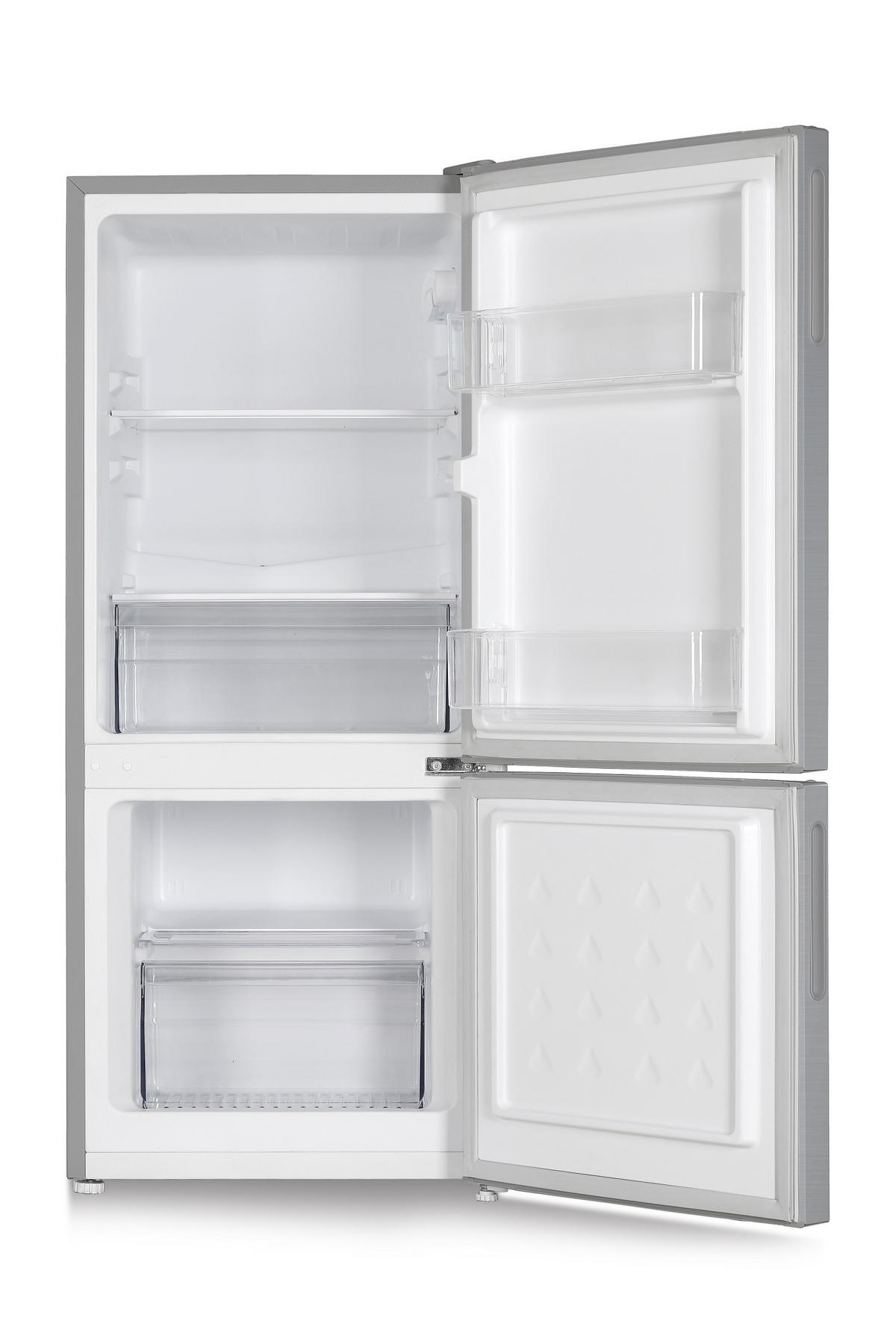 KÜHLGEFRIERKOMBINATION KHKG117ES 117 Liter Nutzinhalt, Silber, Nur 39 dB - Silberfarben, Kunststoff (51.5/117/54.5cm) - PKM