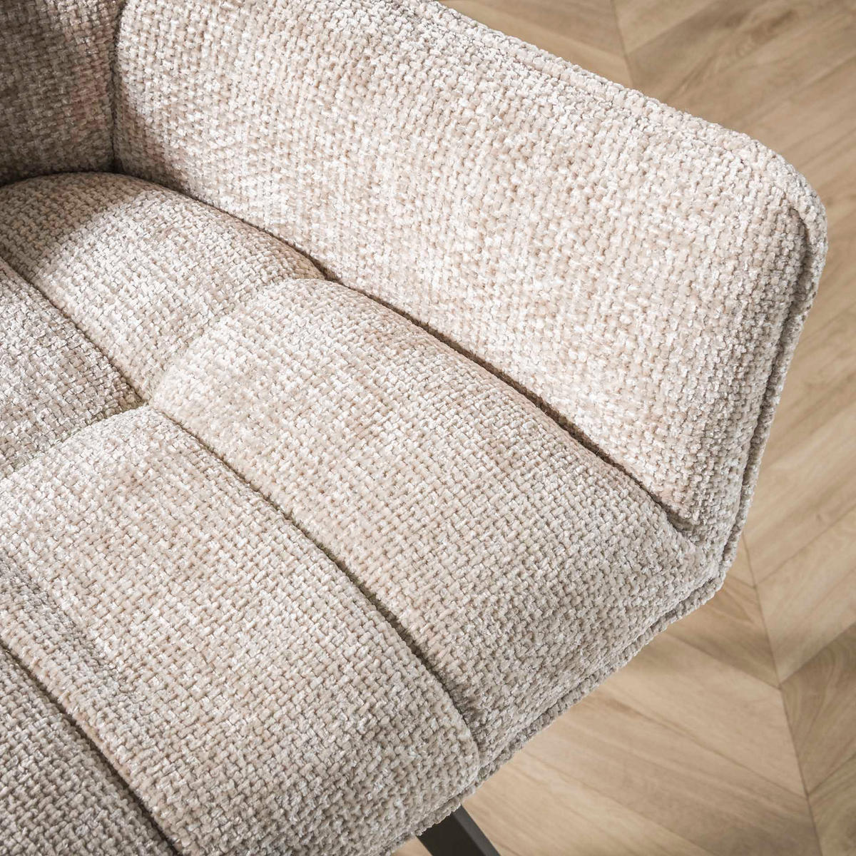 ESSZIMMERSTUHL Raster Beige 61/62/82 cm - Creme, Textil (62/82/61cm) - Hoyz Collection