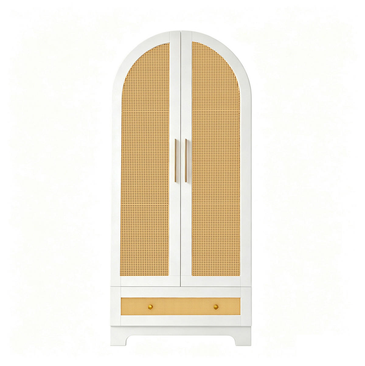 KLEIDERSCHRANK 70/55/170 cm aus Holz mit Schubladen, Weiß - Weiß, Holz (55/170/70cm) - OKMYHOME