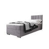BOXBETT ZILANO 2 mit Matratze H3 und Topper 90x200 Itaka 50 - Hellgrau, Holz/Textil (90/200cm) - Bedante