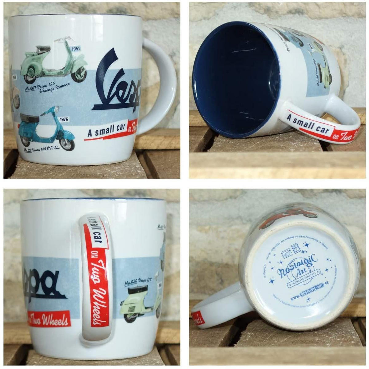 KAFFEETASSE 330 ml Vespa Model Chart - Multicolor, Keramik (0.33L) - Nostalgic-Art