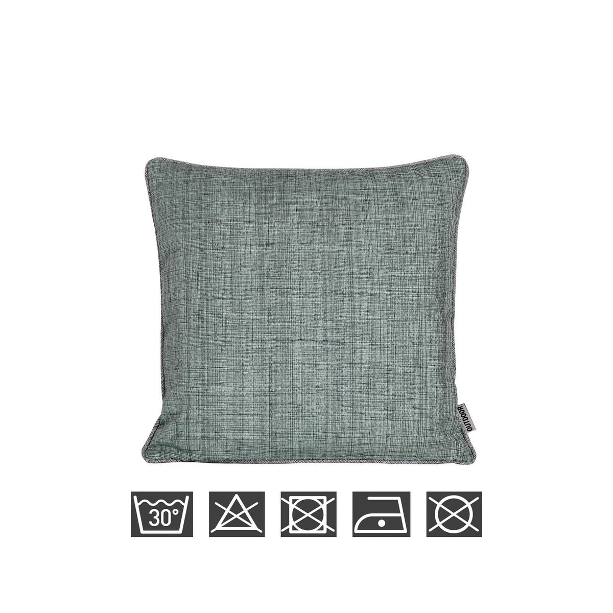 KISSENBEZUG Outdoor meliert 40x40 cm Mint - Mintgrün, Textil (40/40cm) - TiborTex