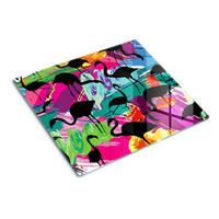 GLASPLATTE 60x52 cm Flamingos - Orange, Glas (60/0.4/52cm) - TULUP