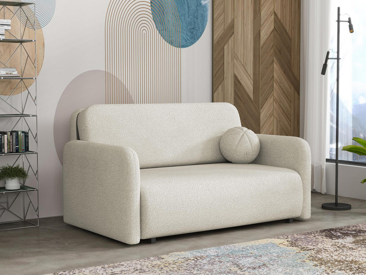 SCHLAFSOFA Viva Sun III - Beige/Schwarz, Holz/Textil (150/85/103cm) - MIRJAN24