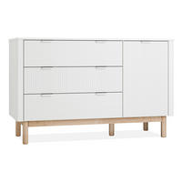 WICKELKOMMODE Kombikommode LOTTI - Weiß, Holz (145/91/53cm) - KONSIMO®