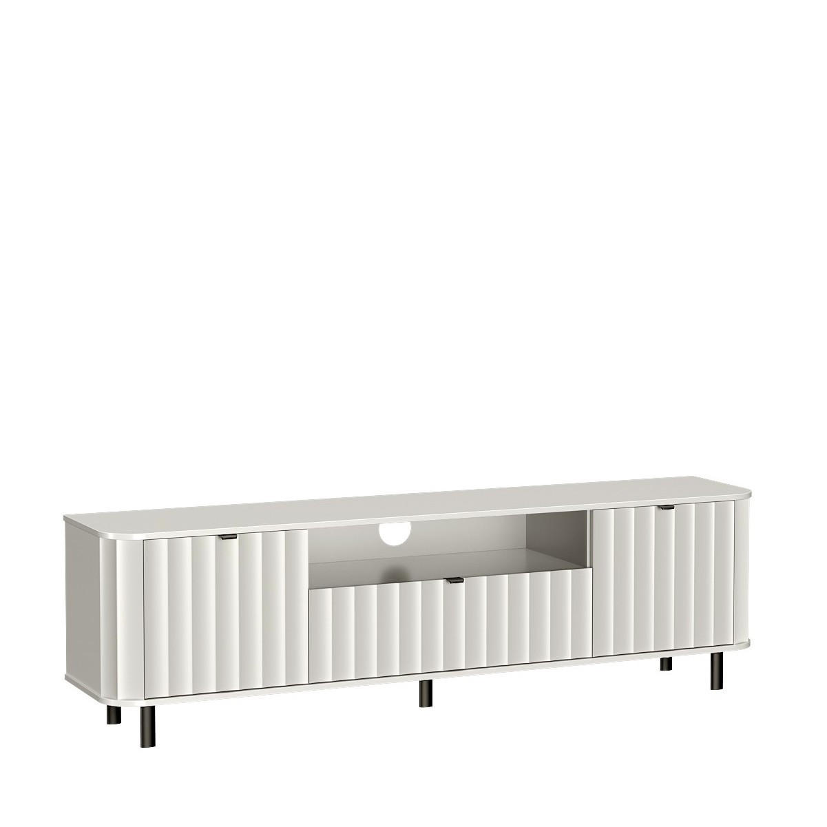 LOWBOARD MODERNO 196/57/40,5 cm, Weiß - Weiß, Holzwerkstoff (196/57/40.5cm) - MASSENO