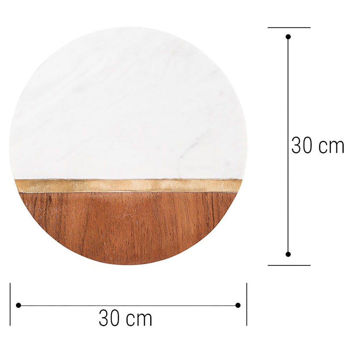 PLATZTELLER Marble Kitchen - Weiß, Stein (1.7cm) - Butlers