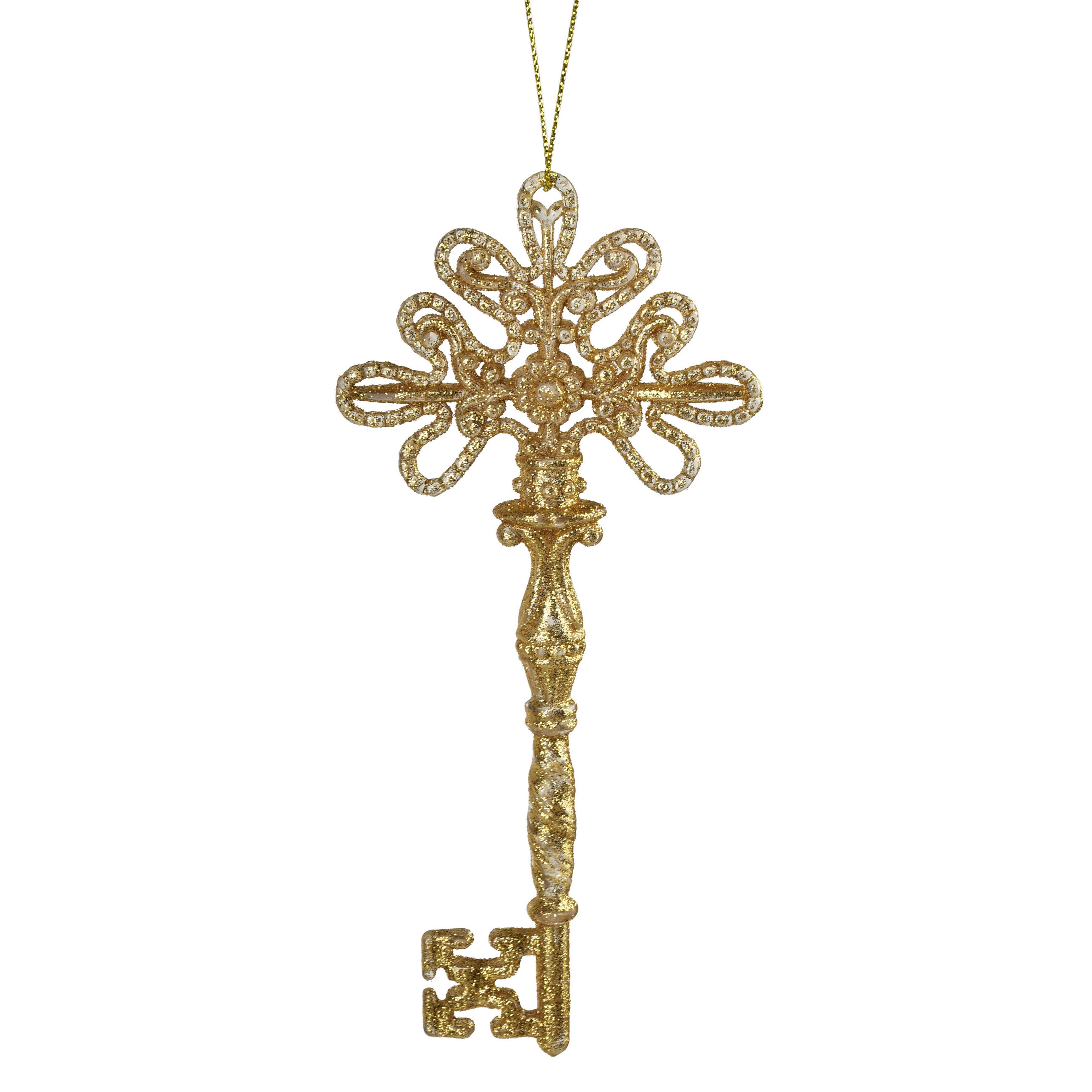 CHRISTBAUMANHÄNGER SANTA LILA Gold Acryl - Goldfarben, Kunststoff (7/2/16cm) - Mondex