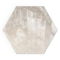 GLASPLATTE für Kamin h40 cm - Creme, Glas (40/40/0.4cm) - TULUP