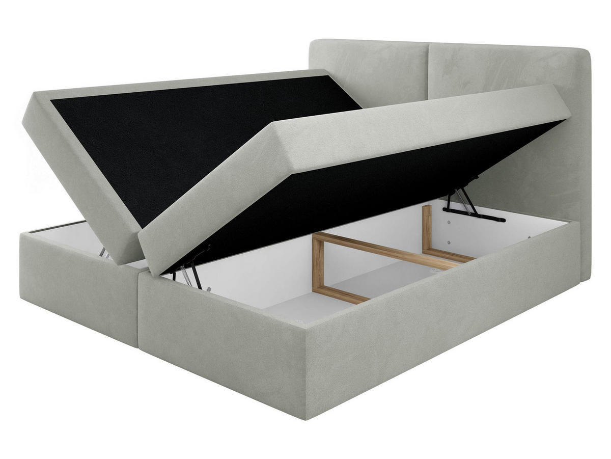 BOXBETT Claire - Schwarz/Grün, Holz/Kunststoff (180/200cm) - MIRJAN24