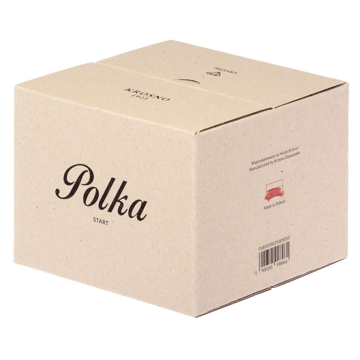 WASSERSET POLKA, 4ER-SET, 250 ML - Transparent, Glas (0.25L) - Krosno Glass