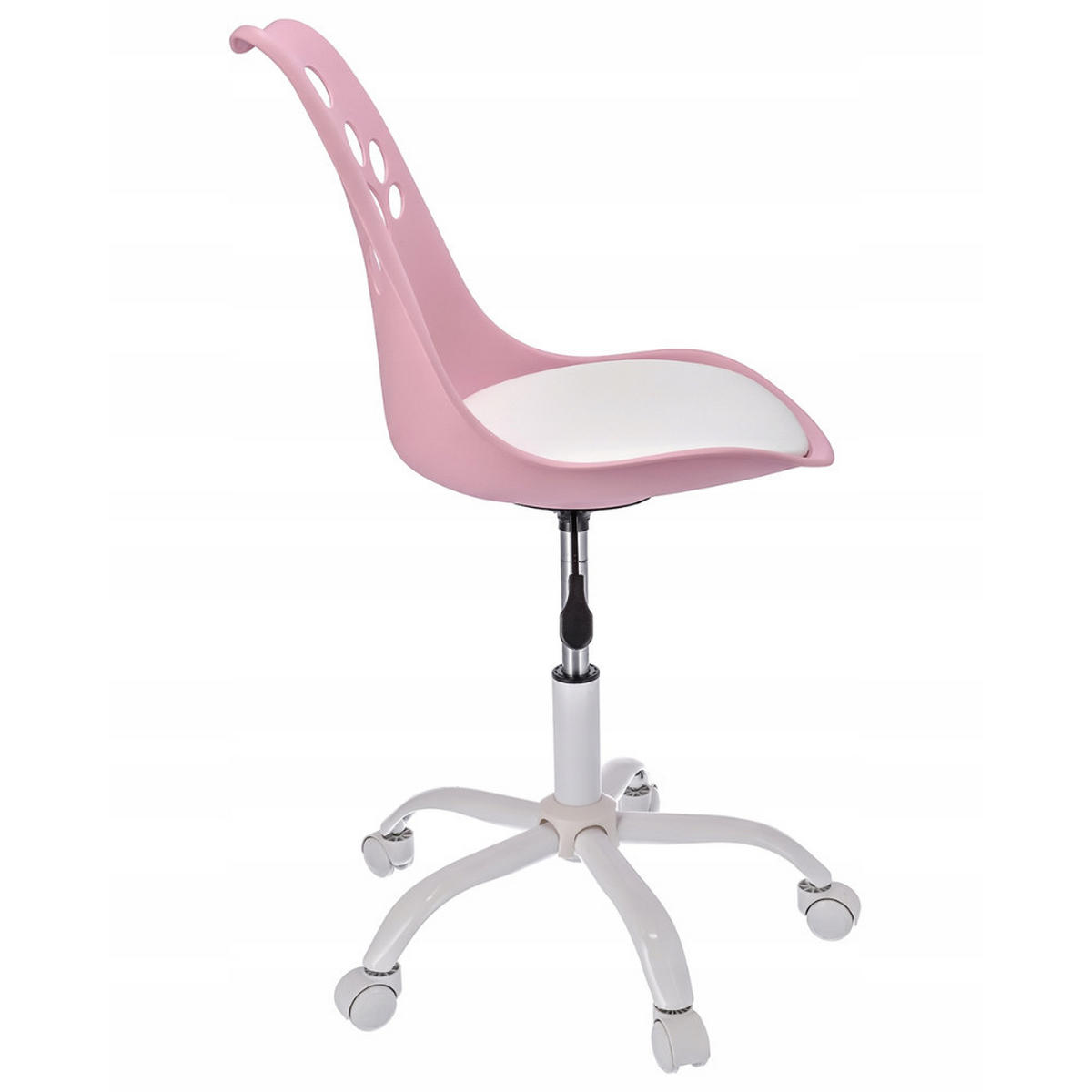 STUHL Joy - rosa/weiß - Pink/Weiß, Kunststoff/Metall (52/95/58cm) - JuMi