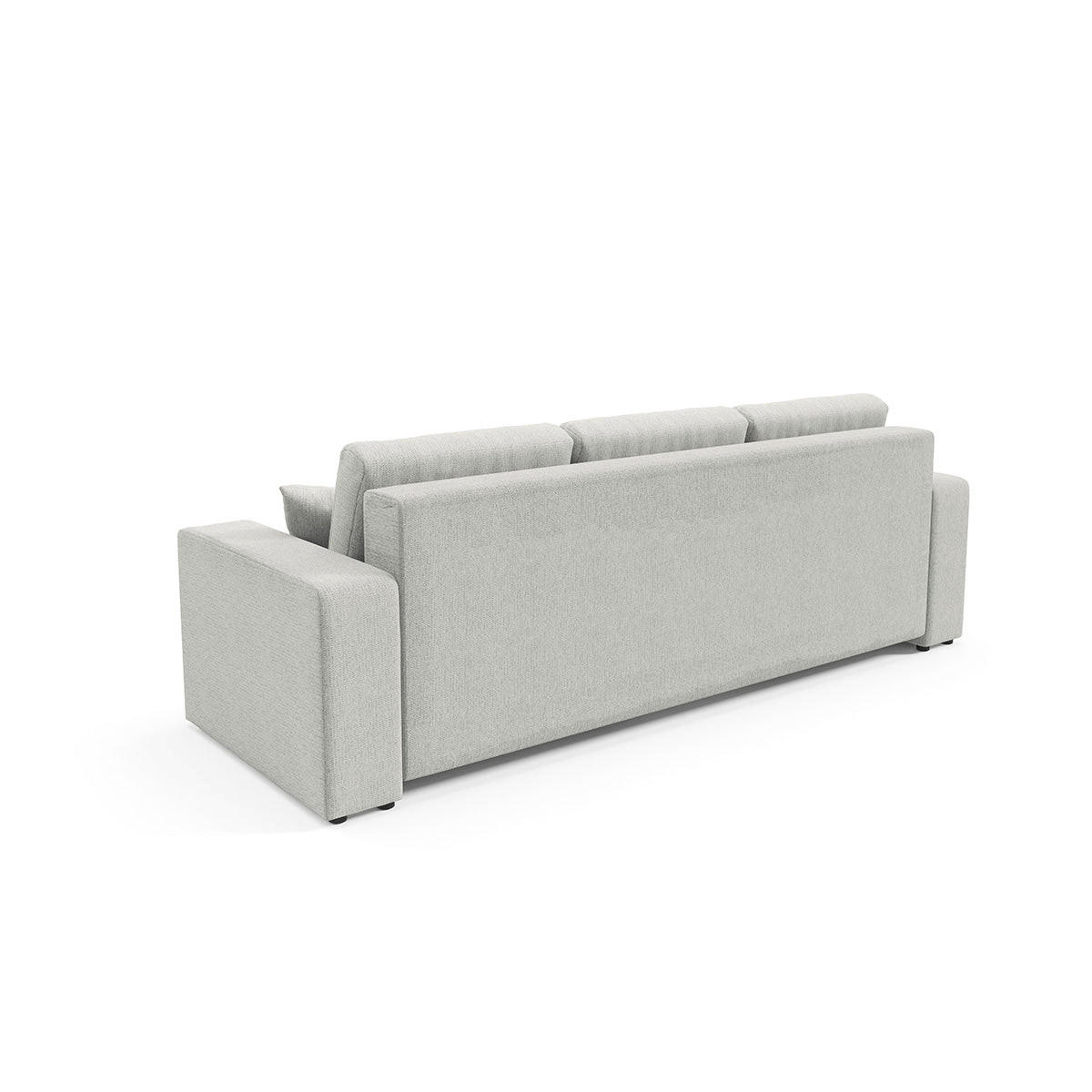 SOFA Vasco 3 Sitzplätze Hellgrau - Grau, Holz (244/86/92cm) - Petits-meubles