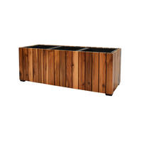PFLANZKASTEN 28x79 cm, Braun, Akazienholz - Braun, Holz (28/28/79cm) - dasmöbelwerk