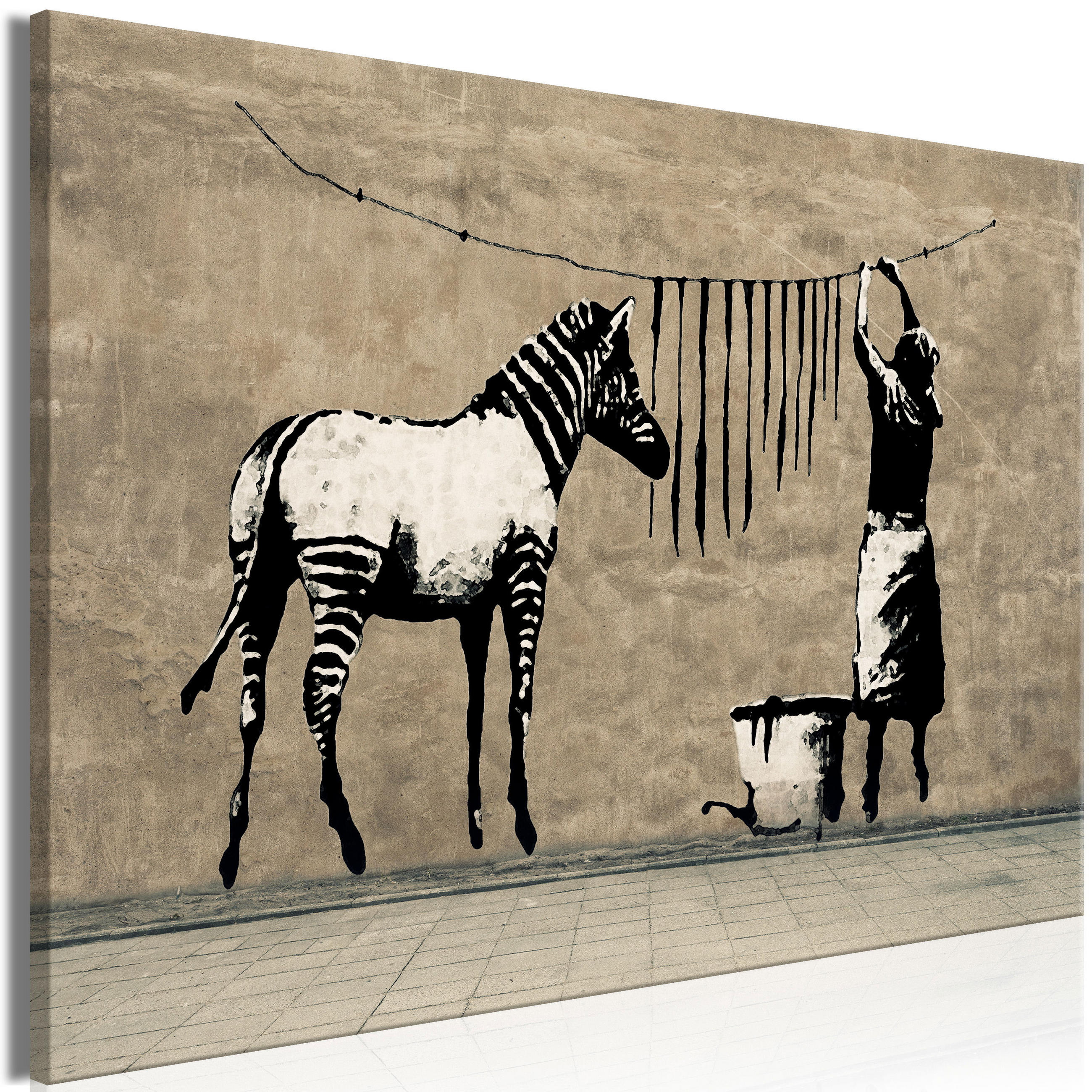 KUNSTDRUCK Braun 60/40 cm - Braun/Grau, Textil (60/40cm) - KUNSTLOFT