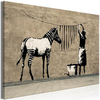 KUNSTDRUCK Braun 60/40 cm - Braun/Grau, Textil (60/40cm) - KUNSTLOFT
