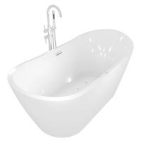 WHIRLPOOL freistehend F13 Armatur AF02 - Weiß, Glas/Kunststoff (80/72/180cm) - AcquaVapore by Sandra Jentho