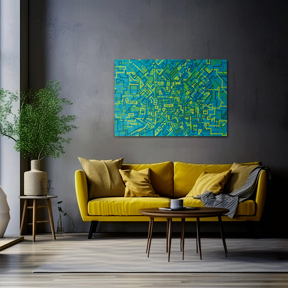 LEINWANDBILD Nostalgic Memories 120/80 cm - Blau, Textil (120/80cm) - SpaceRebels