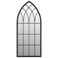 SPIEGEL Schwarz 70x30 cm Eisen für den Innenbereich - Schwarz, Metall (30/70/1cm) - furnicato