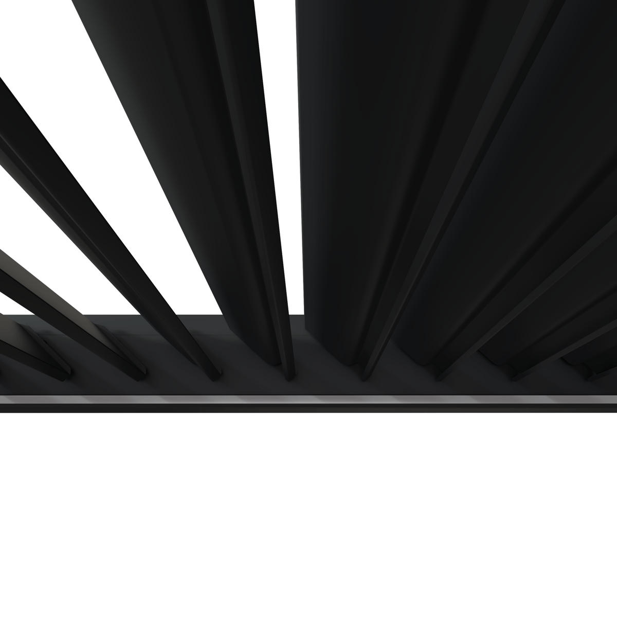 PERGOLA Deluxe Elektrisch Pavillon Terrassenüberdachung Aluminium LED 3,6x5,3 - Anthrazit, Metall (360/255/530cm) - WEIDE