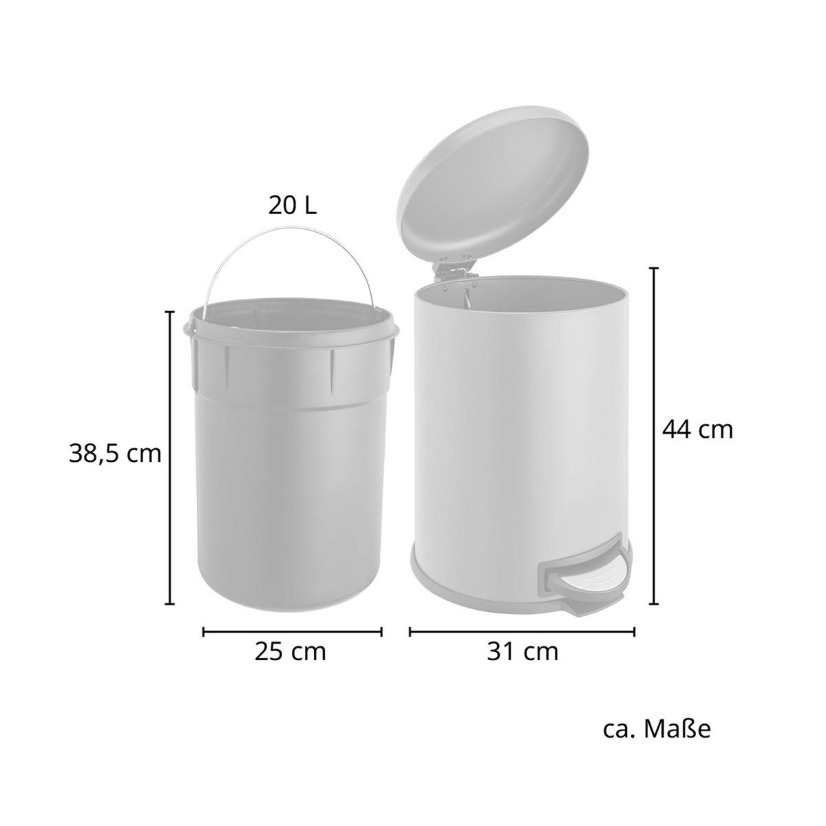 MÜLLEIMER T20 - Schwarz, Metall (31/44/31cm) - SVITA
