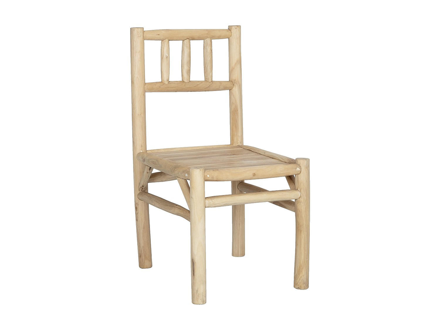GARTENSTUHL - 45 cm x 54 cm - Holz, Platte - Naturfarben Hell - TULUM - Naturfarben, Holz (45/90/54cm) - Vente-Unique