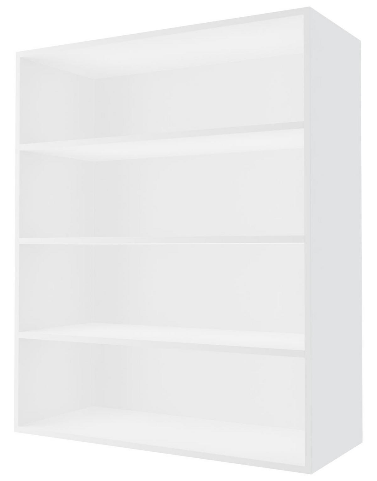 HÄNGESCHRANK Essen W4/90 Graphit Hochglanz / Weiß Matt 90 / 32,5 / 96cm - Graphitfarben/Weiß, Holz/Holzwerkstoff (90/96/32.5cm) - Feldmann-Wohnen