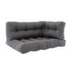 PALETTENKISSEN SET Flocken Grau 120 x 80 cm 3 Teile - Grau, Textil (120/80/15cm) - Vicco