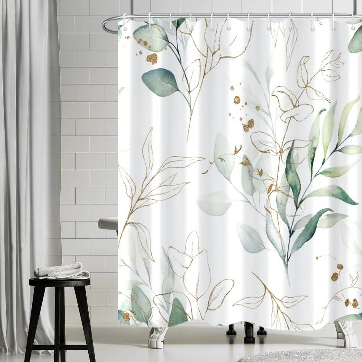 DUSCHVORHANG 180/180 cm Weiß - Weiß, Textil (180/180cm) - Kaket