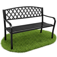 GARTENBANK CLASSICO Schwarz 127 x 86 x 62 cm - Schwarz, Metall (127/86/62cm) - Akord