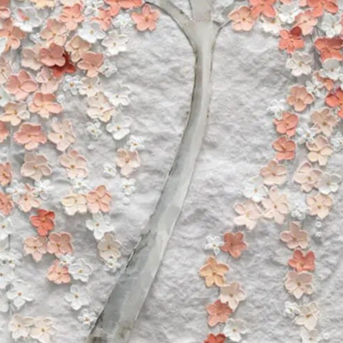 ACRYLBILD HANDGEMALT 50/100 cm - Pink/Weiß, Holz/Textil (50/100cm) - KUNSTLOFT